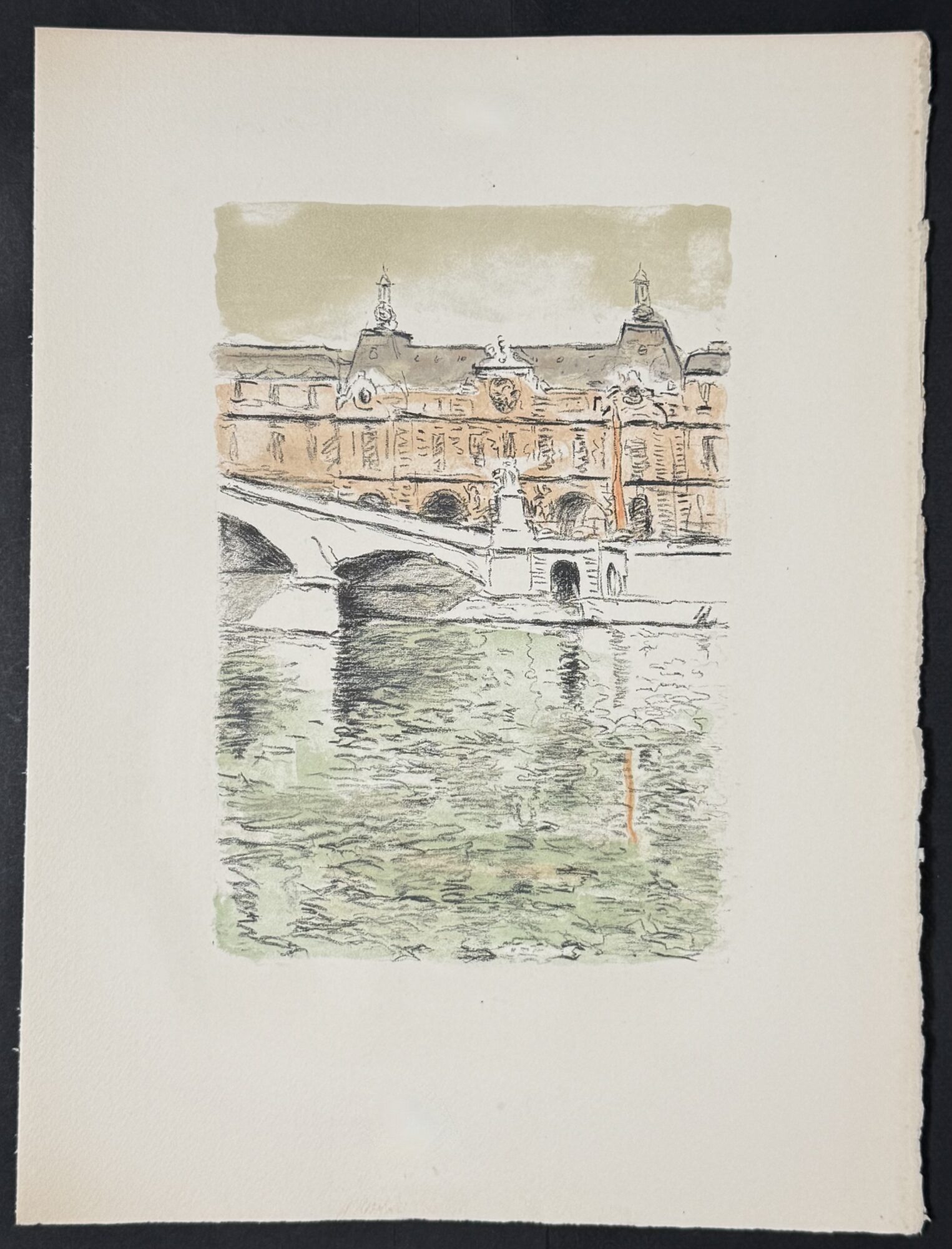 Albert MARQUET : Le Pont du Carrousel et le Louvre II (Rhapsodie parisienne), 1950 – Image 2