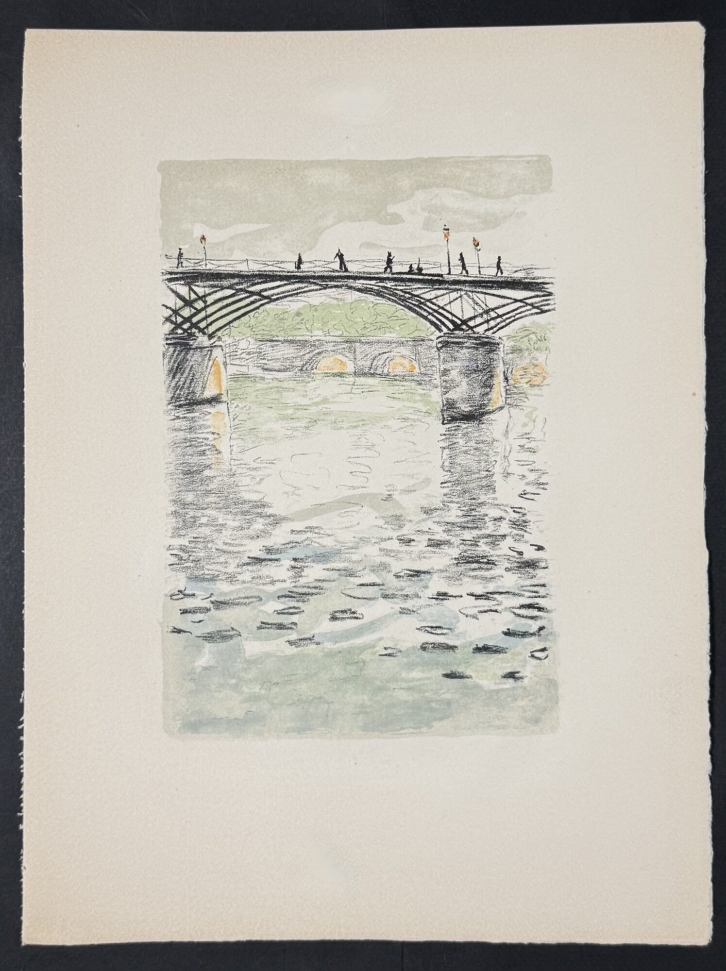 Albert MARQUET : Le Pont des Arts, en couleurs (Rhapsodie parisienne), 1950 – Image 2