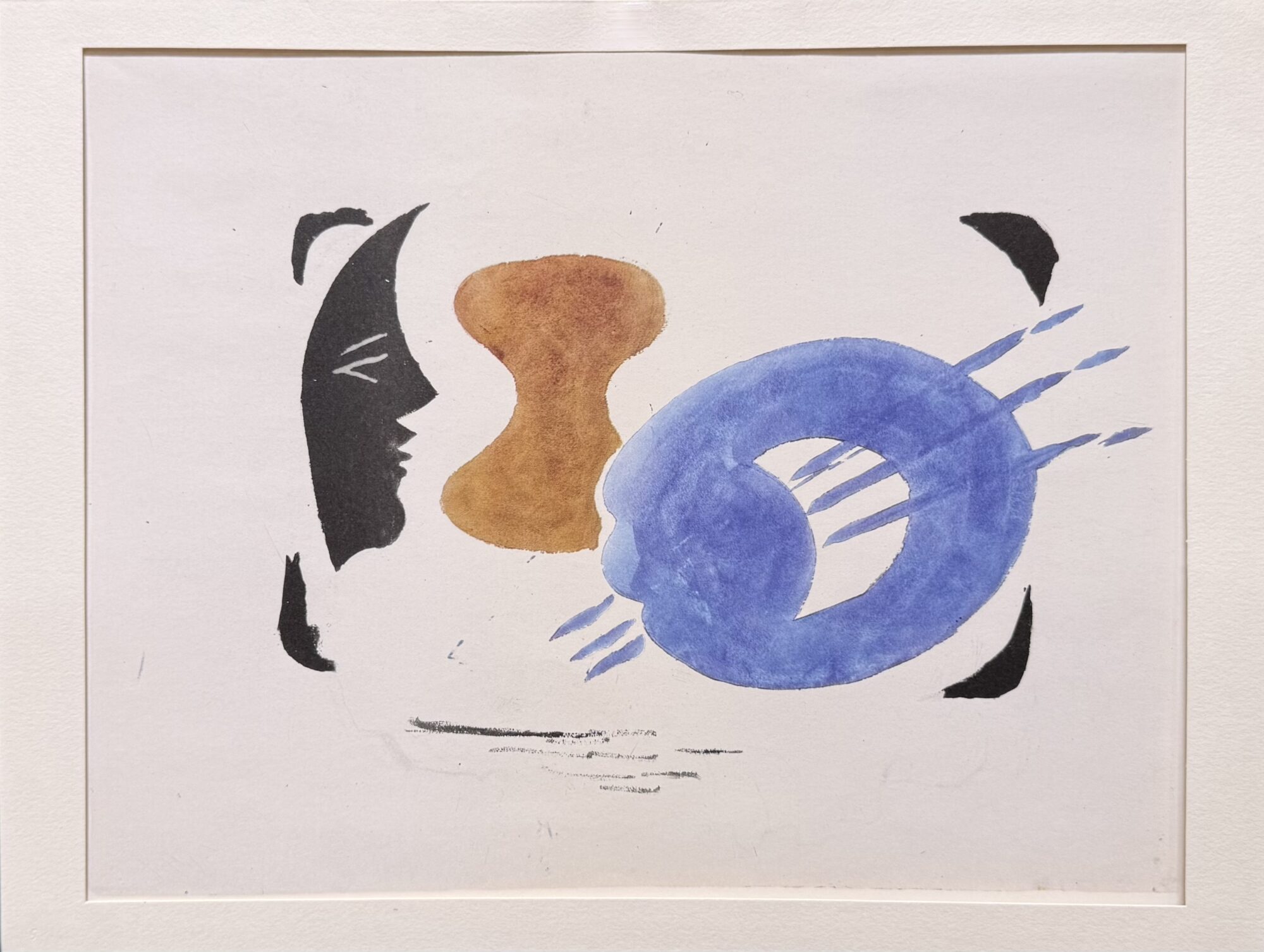 Georges BRAQUE (d'après) : Profil et palette, 1947