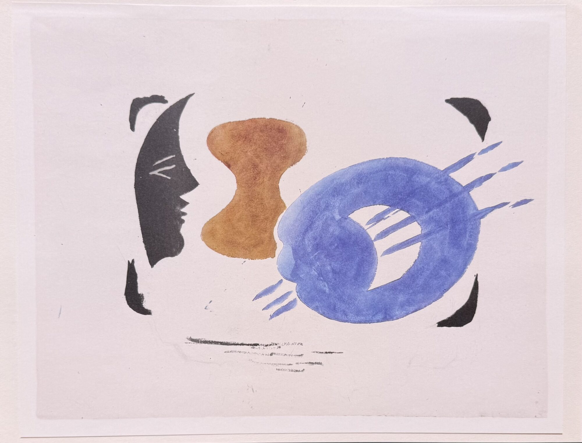 Georges BRAQUE (d'après) : Profil et palette, 1947 – Image 2