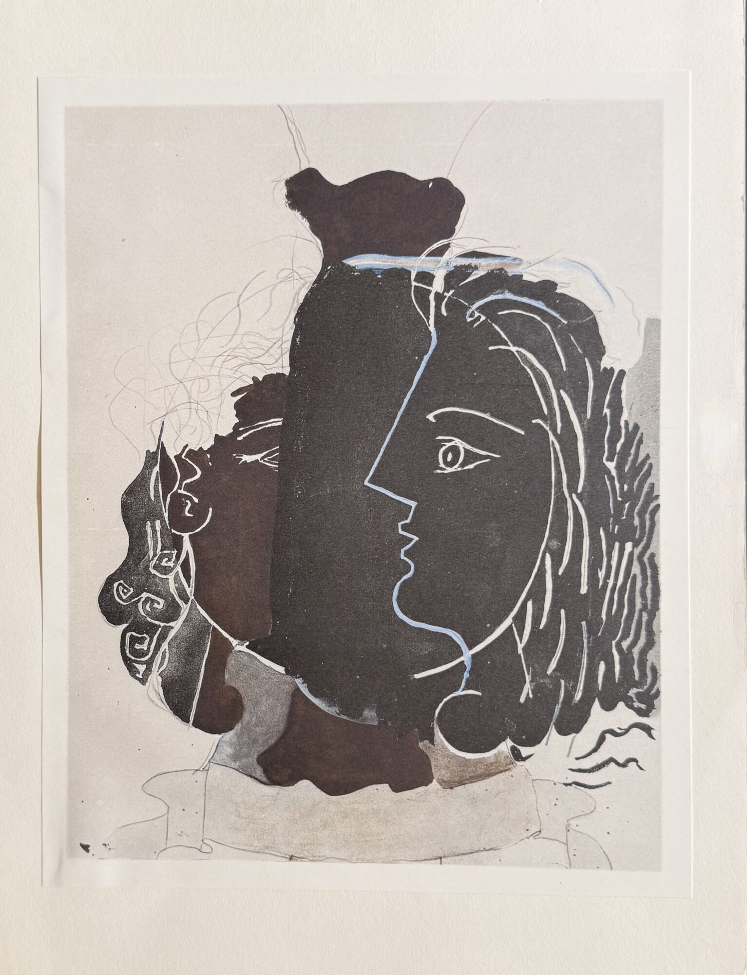 Georges BRAQUE (d'après) : Tête grecque, 1948