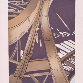Alain LE FOLL : Eiffel's Metal Tower (Tour métallique d'Eiffel – La Genèse des travaux publics IV), 1978