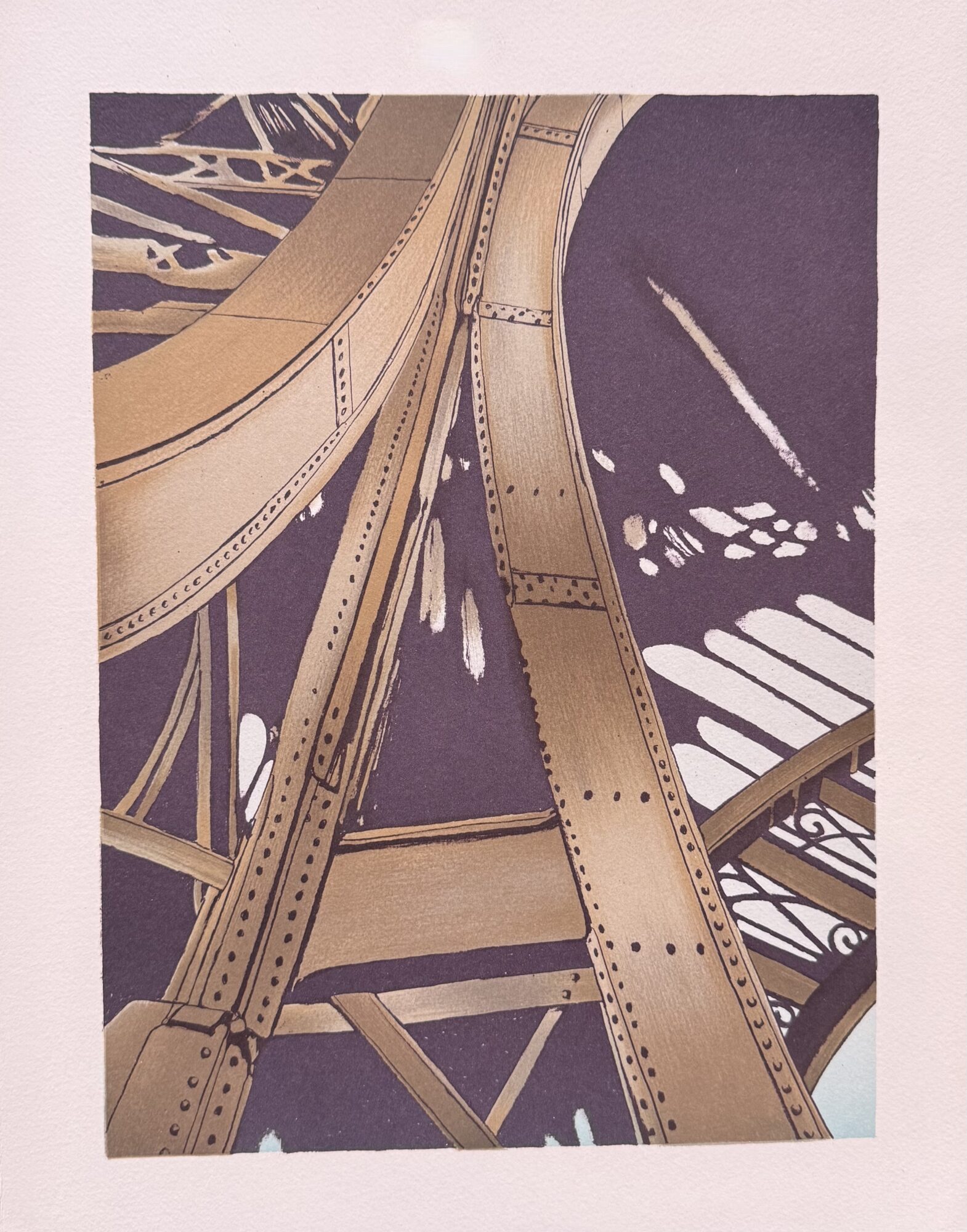 Alain LE FOLL : Tour métallique d'Eiffel (La Genèse des travaux publics IV), 1978
