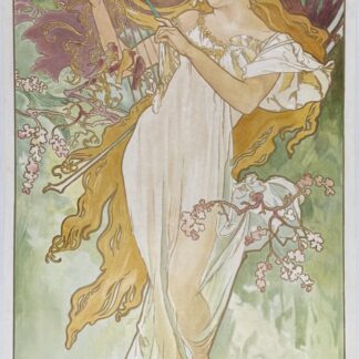 Alphonse MUCHA : Le Printemps (Les Saisons), 1896, large format