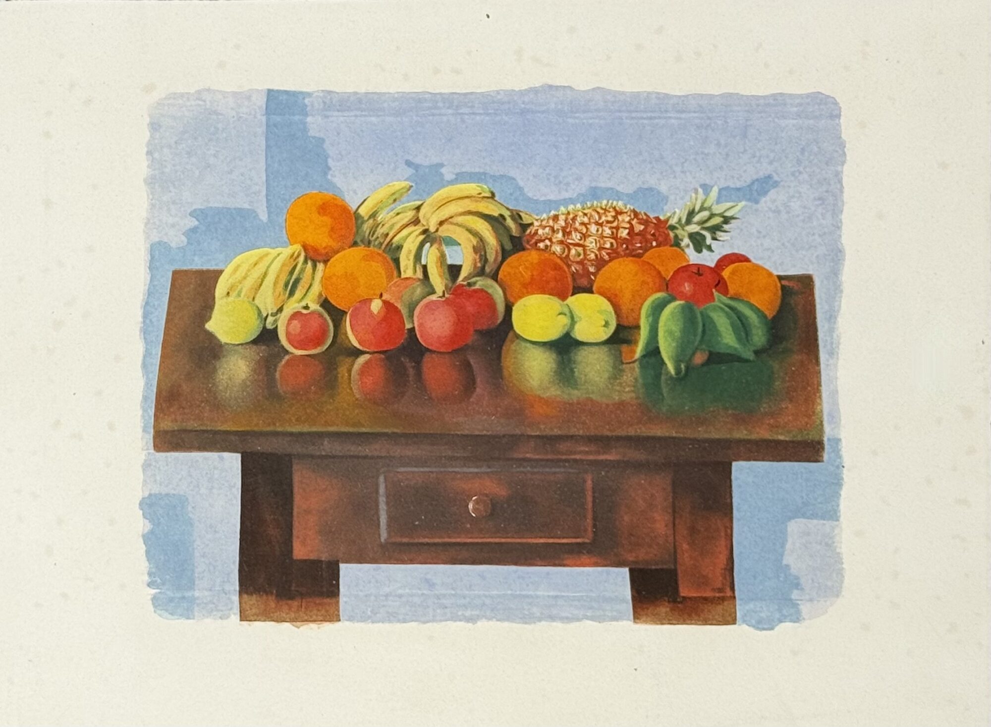 Moïse KISLING (after) : Fruits on a Table, 1954