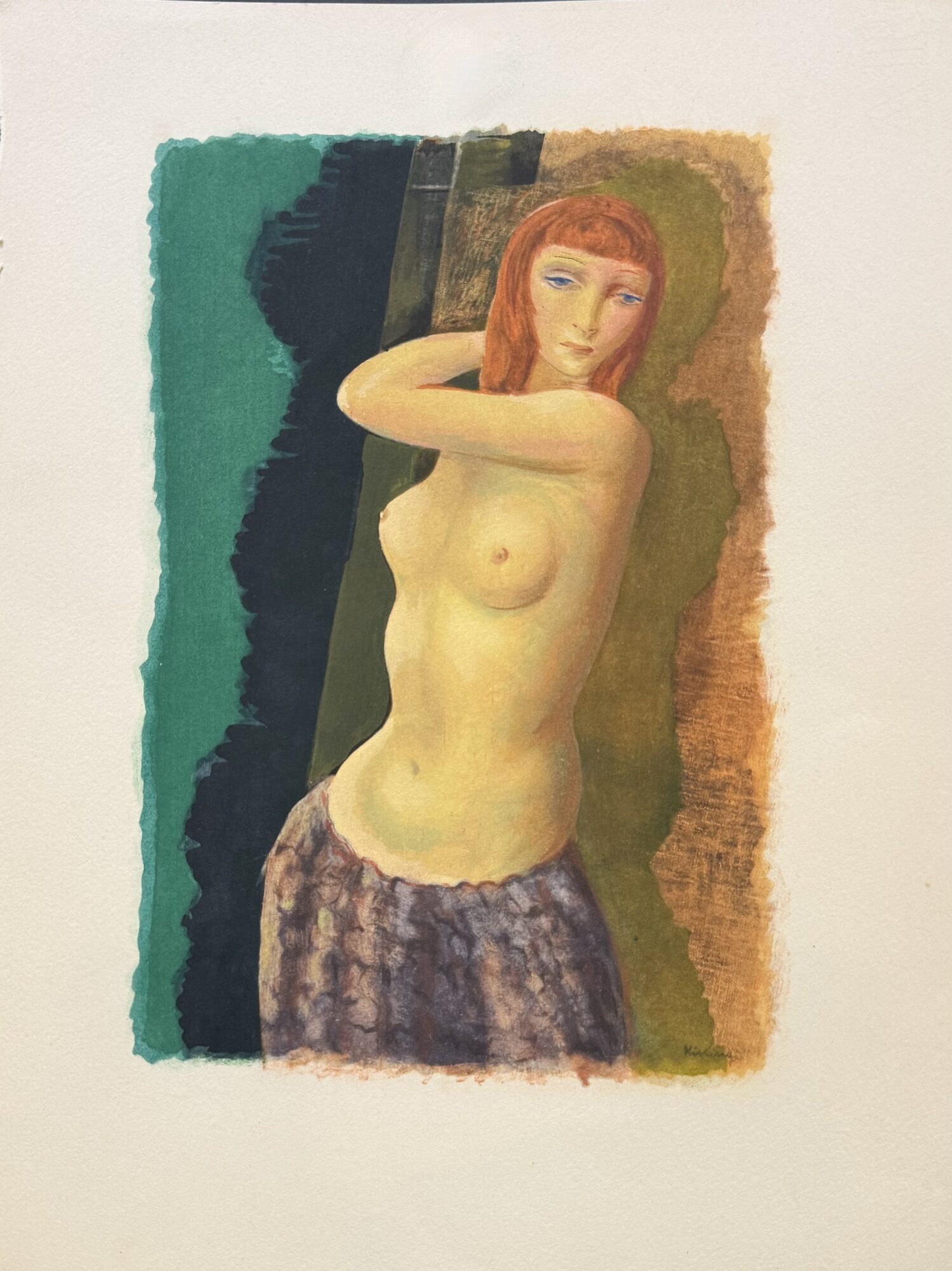 Moïse KISLING (after) : Red-Haired Nude, 1954