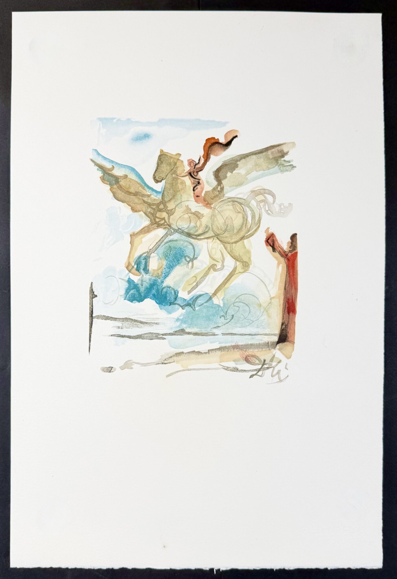 Salvador DALÍ : Un généreux coursier (A Generous Steed), 1979 - Image 2