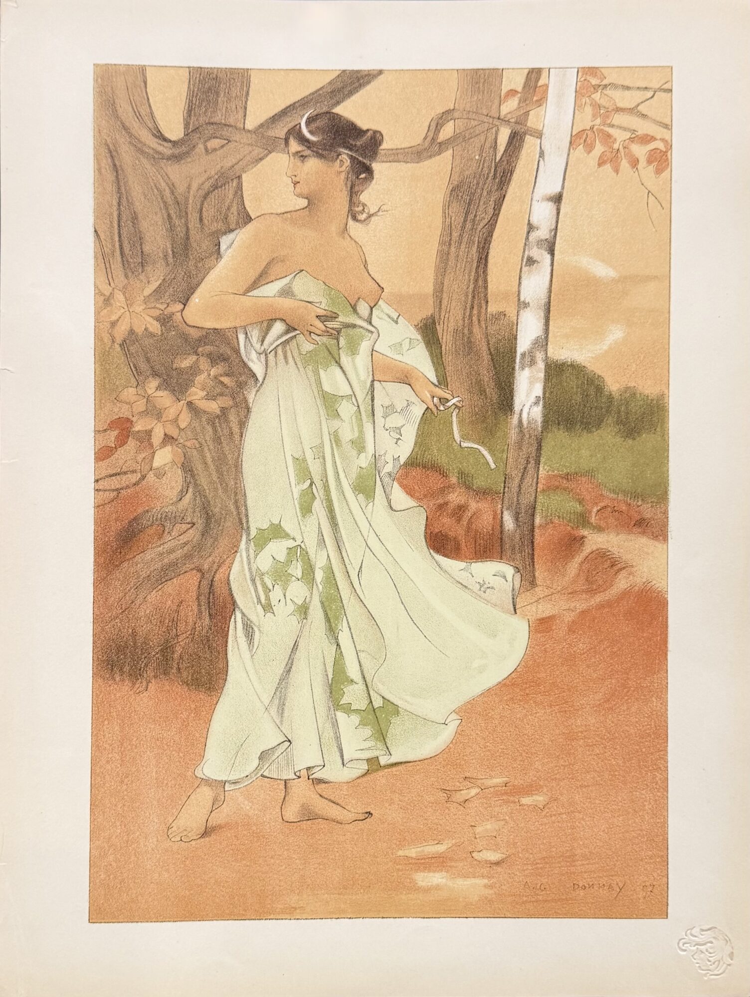 Auguste Donnay - L'Estampe Moderne : Artémis, 1897