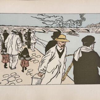 Charles Huard - L'Estampe Moderne : Pêcheurs à la ligne, 1898