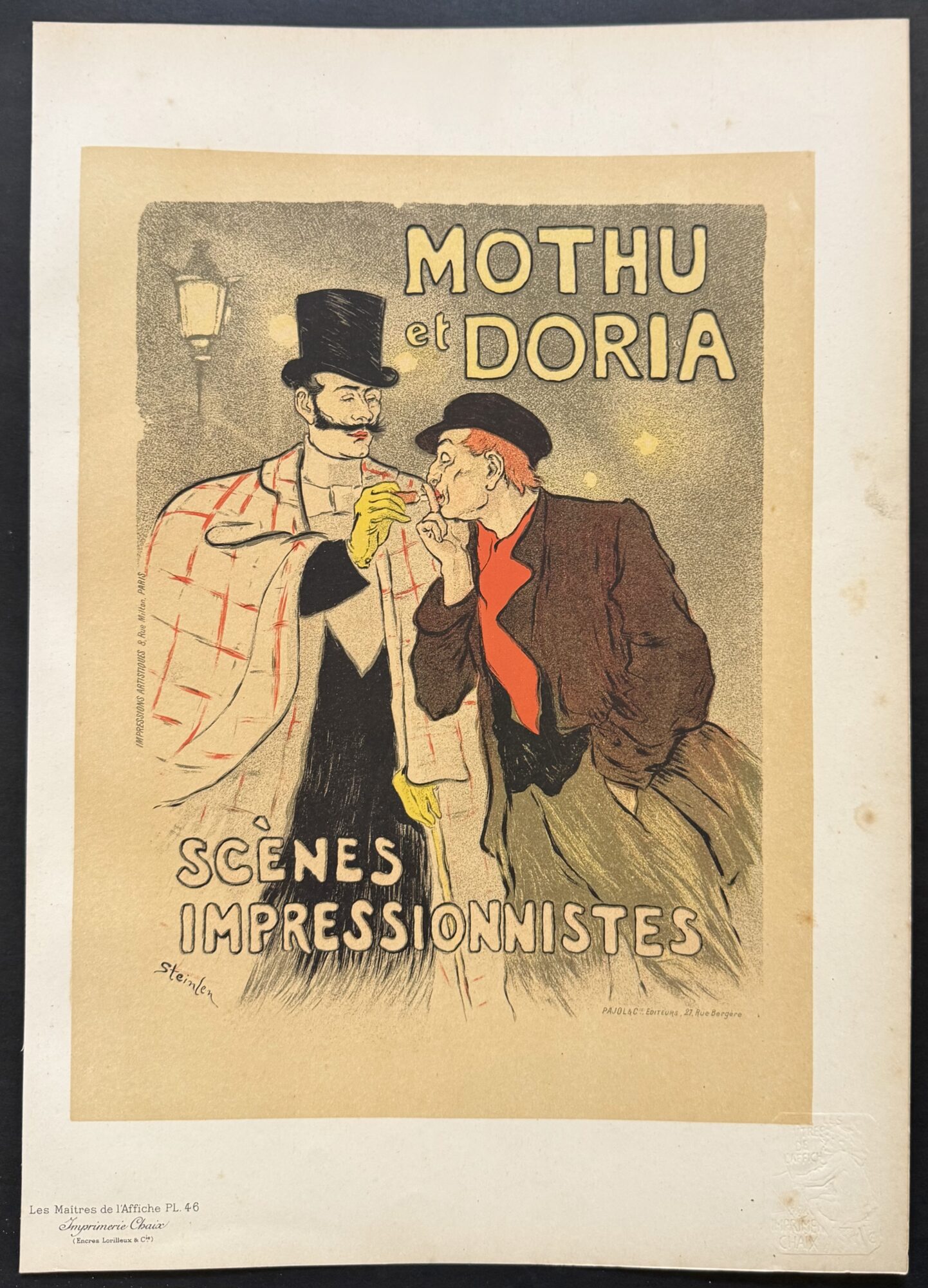 Théophile-Alexandre Steinlen - Les Maîtres de l'Affiche : Mothu et Doria, 1893